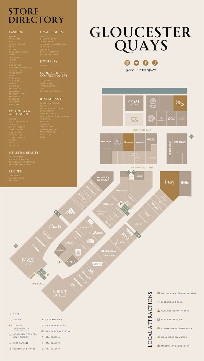 Store Guide Gloucester Quays