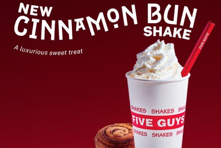 Five Guys Cinnamon Bun Milkshake