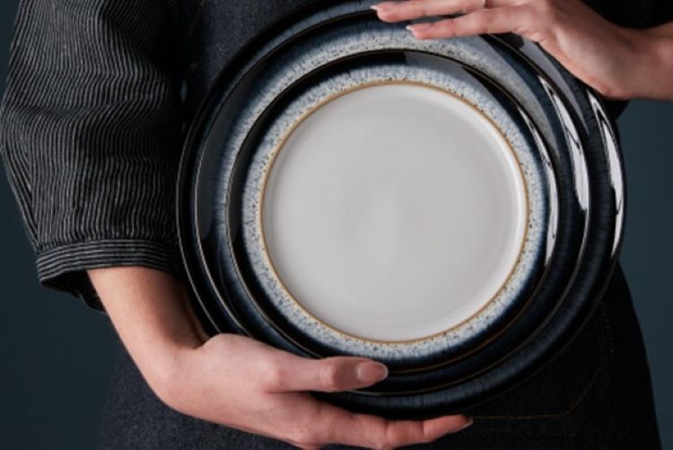 Denby Halo Rimmed Plates